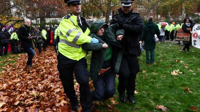 اعتقال عشرات احتجوا في لندن على حظر مجموعة فلسطين أكشن