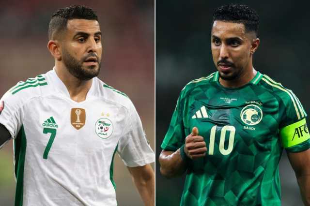 موعد مباراة السعودية ضد الجزائر والقنوات الناقلة والغيابات المؤثرة