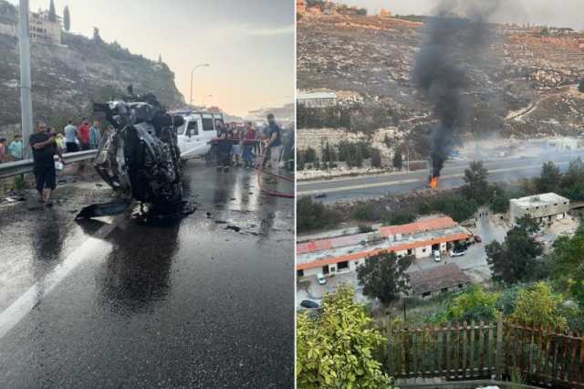 إصابات بقصف مسيّرة إسرائيلية سيارة جنوبي لبنان
