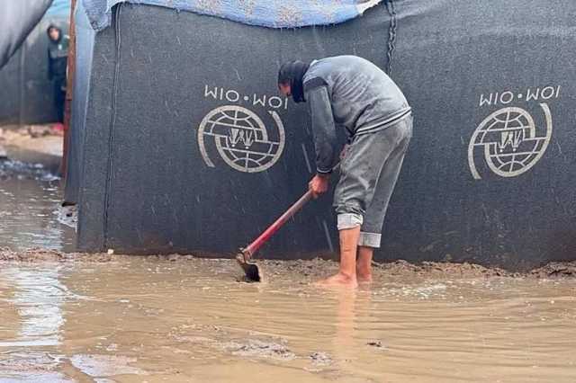 بسبب الأمطار بغزة.. أكثر من مليون فلسطيني يعيشون النزوح مجددا