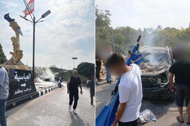 قتيل وجريح باستهداف مسيّرة إسرائيلية سيارة جنوب لبنان
