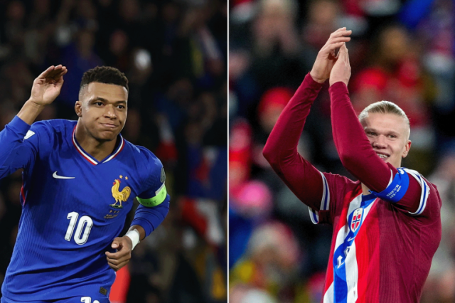 مقارنة بين مبابي وهالاند على المستوى الدولي