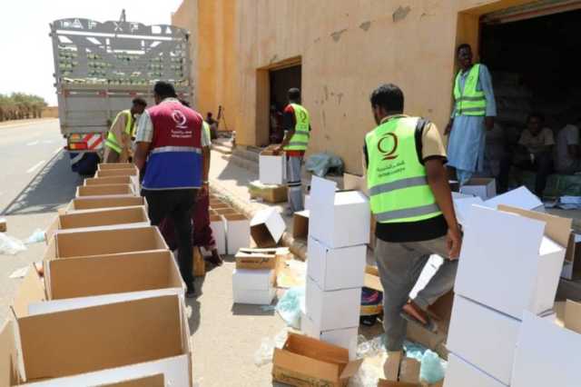 قطر تقدم مساعدات إنسانية عاجلة لدعم النازحين بالسودان