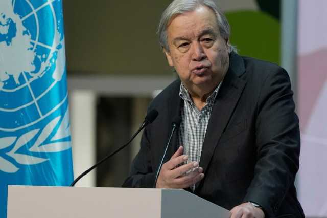 غوتيريش: الوضع في غزة كارثي والانتهاكات بالضفة في أخطر حالاتها