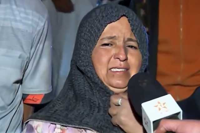 شاهد.. أم مغربية تفقد زوجها وأولادها الأربعة في الزلزال