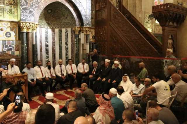 بالصور.. إحياء ذكرى المولد النبوي بالمسجد الأقصى