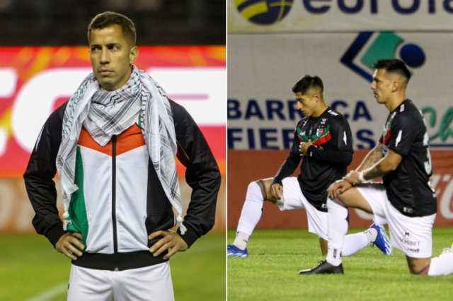 بالفيديو- بكوفية وشارة سوداء ناد تشيلي يعلن الحداد على شهداء فلسطين
