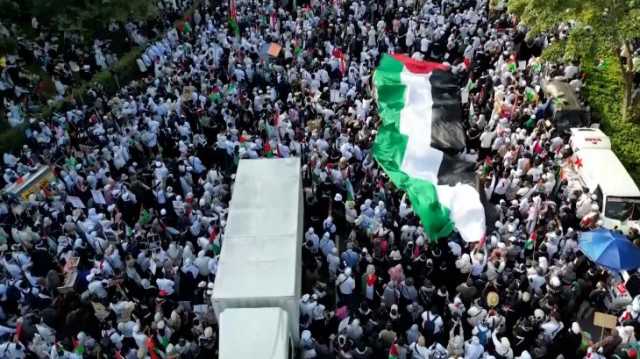 مسيرات بمدن أوروبية تضامنا مع غزة وحشود إندونيسية تطالب بوقف العدوان