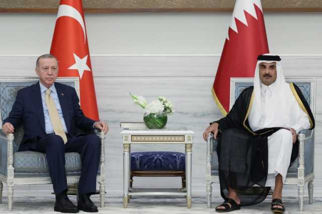 أمير قطر وأردوغان يبحثان التطورات بغزة ويوقعان 12 اتفاقية تعاون