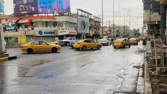 مشاهد من العاصمة بغداد بعد هطول الأمطار