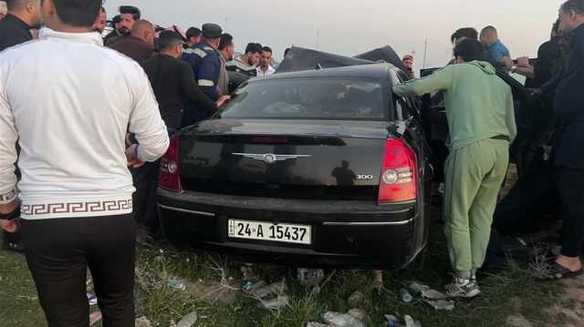 مصرع أربعة أشخاص بحادث سير في بيجي