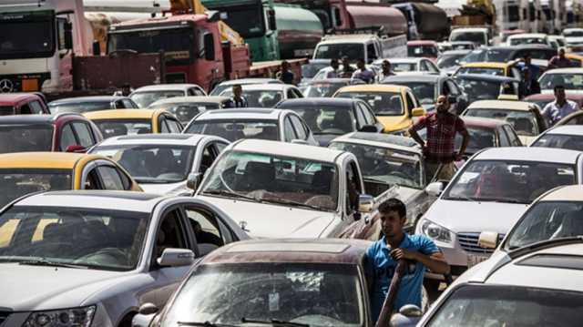 الشوارع المحيطة بباب المعظم حمراء بالكامل.. خارطة بازدحامات بغداد الان