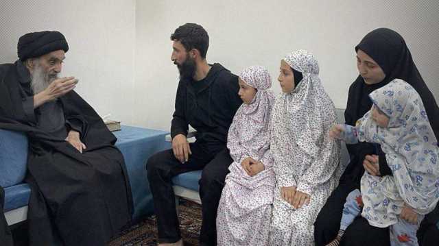 السيد السيستاني يستقبل عائلة الطفلة اللبنانية أمل الدر