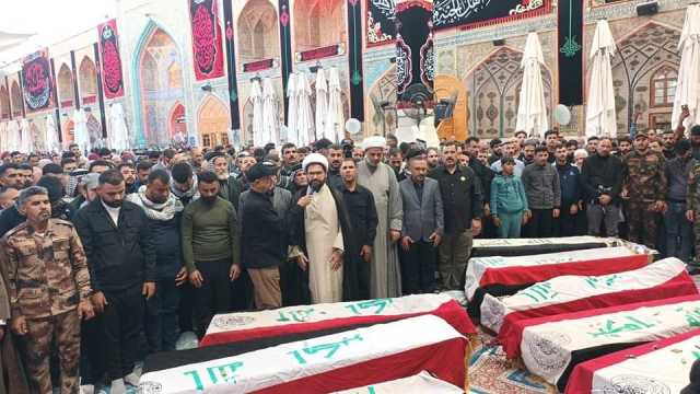 بالصور.. تشييع جثامين شهداء ديالى في النجف