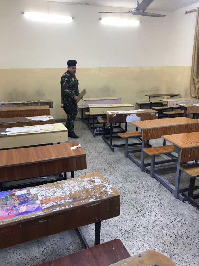 بالصور.. مكافحة المتفجرات تنفذ حملة لمسح وتأمين المراكز الانتخابية