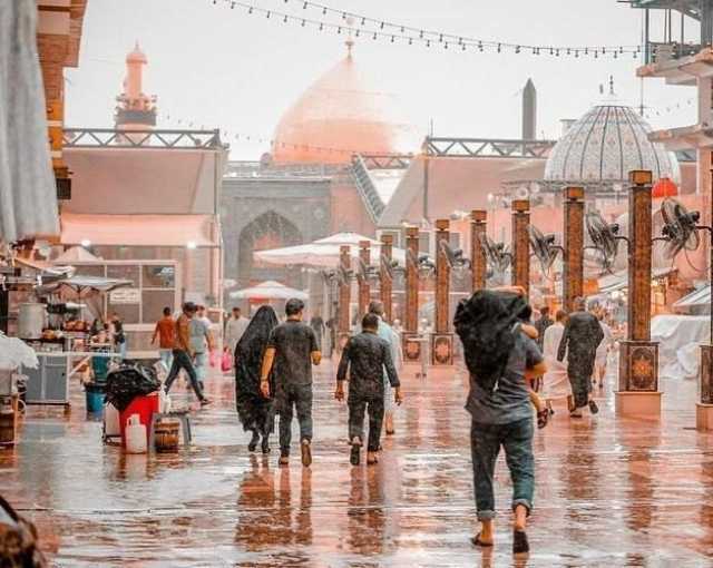 النجف تعطل الدوام الرسمي يوم غد الأحد بسبب استمرار هطول الأمطار
