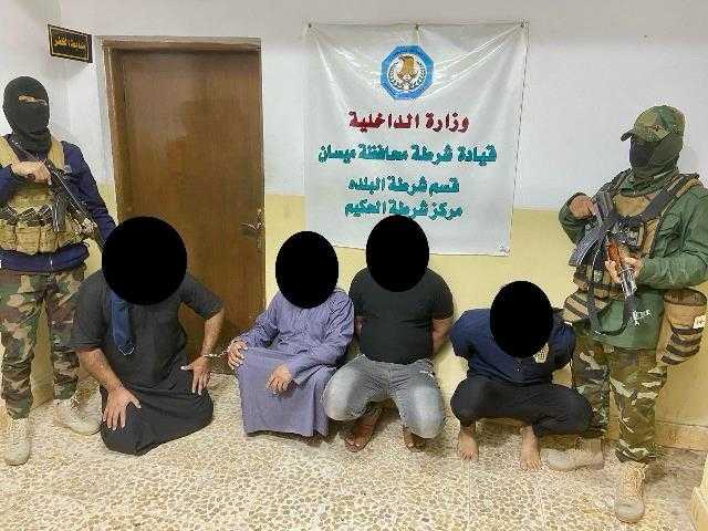 اعتقال 4 متهمين بإلقاء قنبلة على منزل مواطن في ميسان