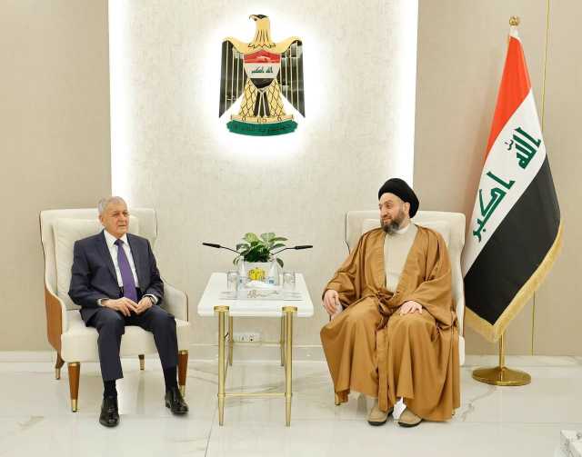 الحكيم يستقبل رئيس الجمهورية ويدعو لحسم اختيار رئيس مجلس النواب