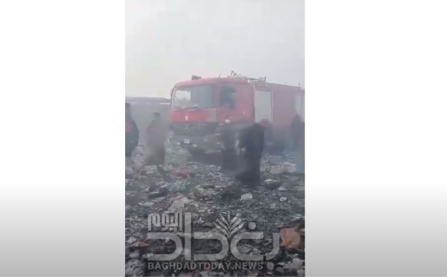 تحول حي طارق في بغداد لمكان للطمر الصحي والاهالي يناشدون عبر بغداد اليوم (فيديو)