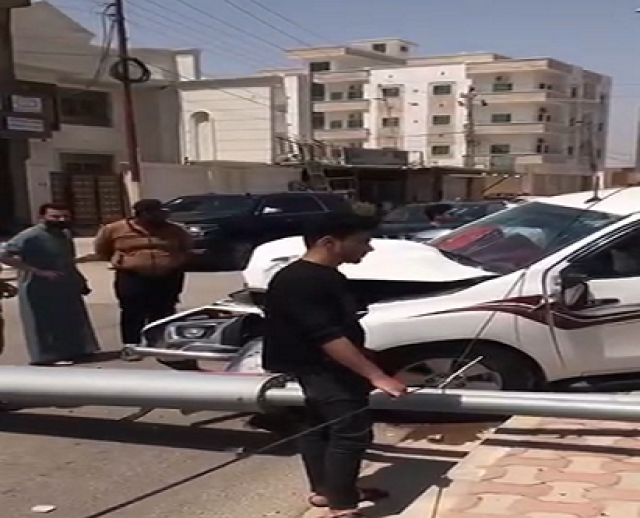 سائق يضحي بعجلته لإنقاذ طفل في فلكة الفرسان وسط الرمادي