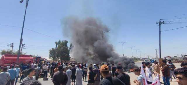 قطع طريق استراتيجي في ديالى بسبب لعنة الكهرباء
