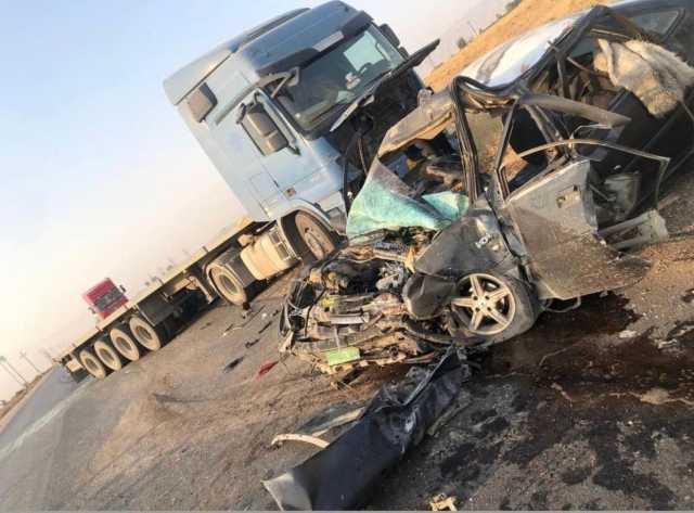 مصرع واصابة 5 اشخاص بحادث سير مروع في النهروان