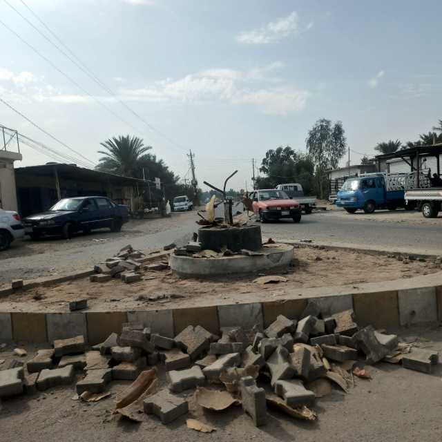 القبض على 3 متهمين بهدم نصب الدلة جنوبي بغداد (فيديو)