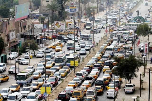 زحام خانق يُحدث شللاً مرورياً في شوارع بغداد