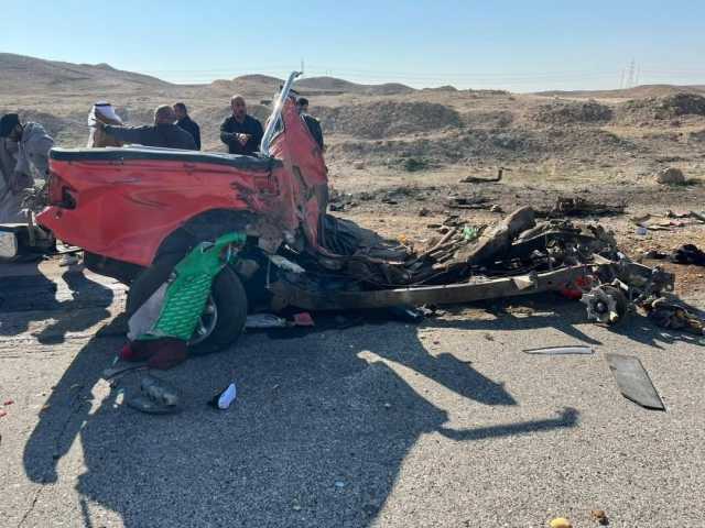كارثة مرورية غرب الأنبار تودي بحياة 7 أفراد من عائلة واحدة