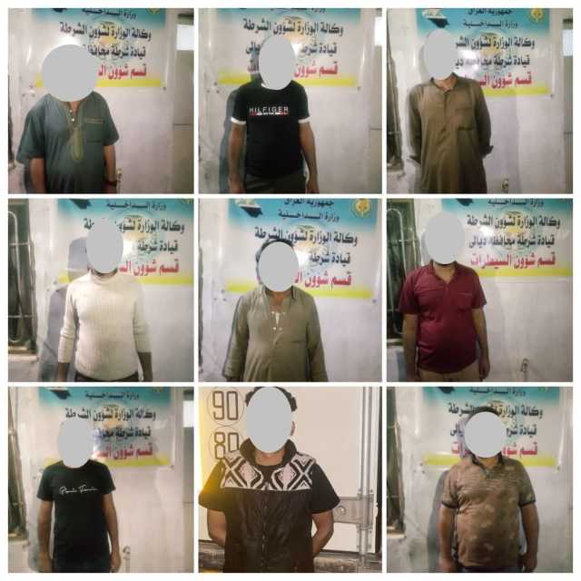 ضبط 9 شاحنات محملة بالمحاصيل الزراعية معدة للتهريب في ديالى