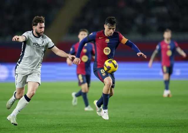 برشلونة يتكبد مليون يورو بعد الفوز على أوساسونا