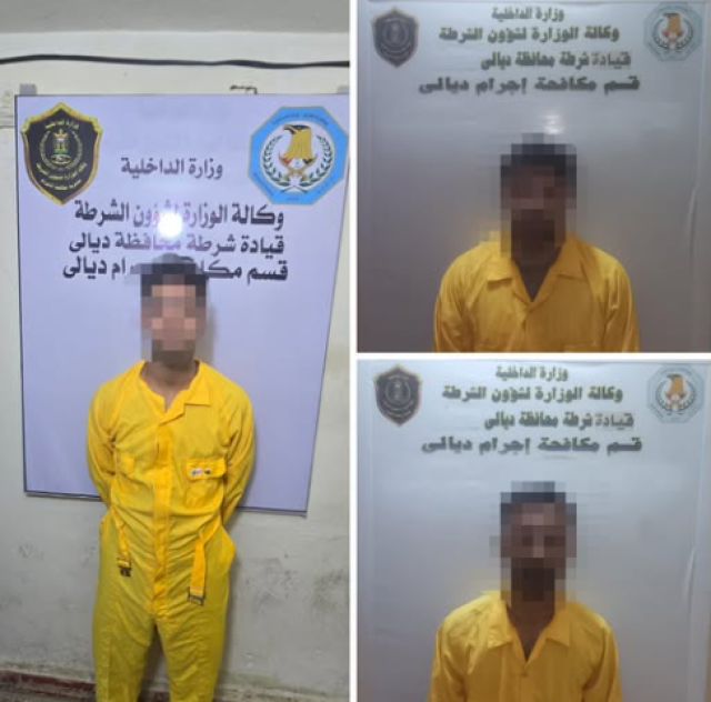 القبض على 3 سراق خلال ممارسة امنية في ديالى