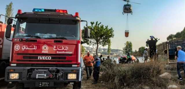 إصابة عنصرين من الدفاع المدني بحالات اختناق أثناء اخماد حريق في حاصبيا