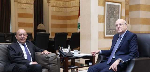لقاء بين ميقاتي ولودريان في السرايا
