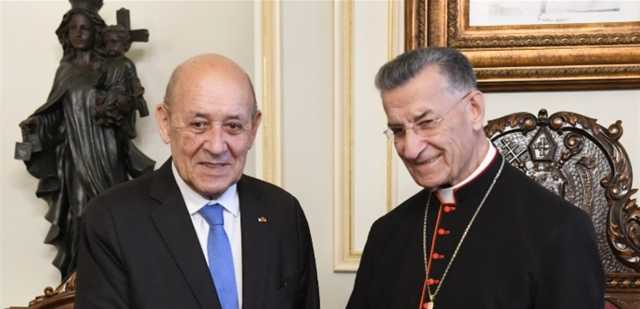 الراعي يلتقي لودريان وشيا في بكركي