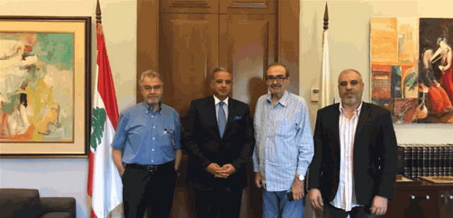 وزير الثقافة التقى وفدا من نقابات الفنانين