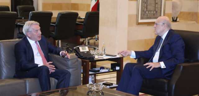 ميقاتي: نُشدّد على أهميّة الحلّ السلمي للنزاع الحاصل في غزة