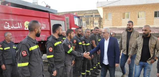 خطار تفقد مركز الدفاع المدني في جديدة مرجعيون... ودعا عناصره الى اتخاذ التدابير الاحترازية