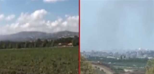 بالفيديو... سقوط قذيفة إسرائيليّة قرب مراسل في جنوب لبنان