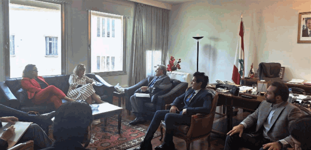 اجتماع بين خوري ووفد من الـUNDP وسفيرة الاتحاد الاوروبي بحث في ملف النزوح السوري