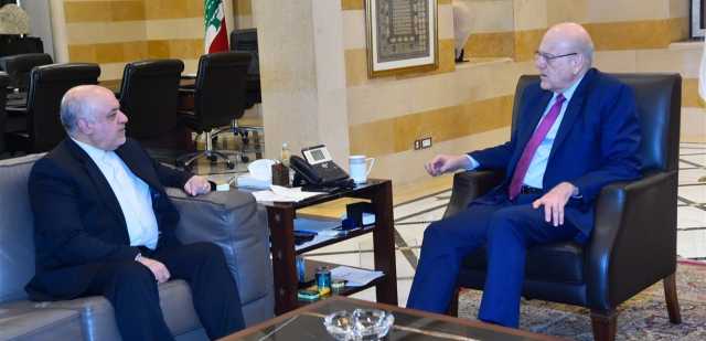 ميقاتي بحث التطورات الراهنة مع السفير الايراني