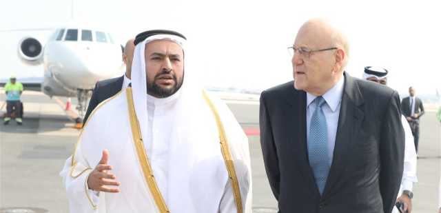 ميقاتي يصلُ إلى قطر في زيارة رسمية يقابل خلالها الأمير تميم بن حمد آل ثاني
