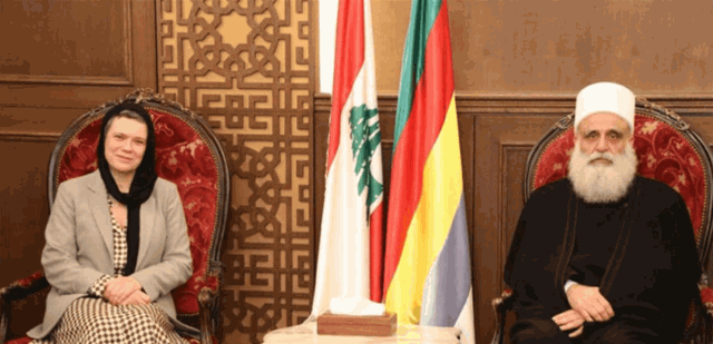 شيخ العقل التقى سفيرة الاتحاد الاوروبي: لوقف الحرب نهائيا وقيام مؤسسات الوطن