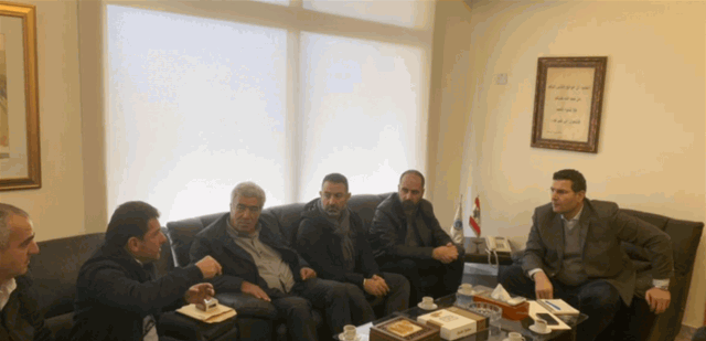 الحاج حسن استقبل شومان ووفدا من نقابة مزارعي القمح