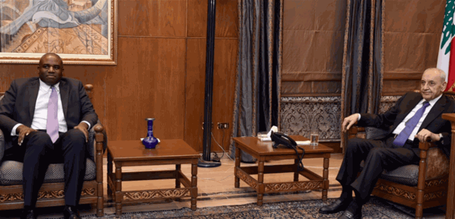 وزير خارجية حكومة الظل البريطاني التقى بري: لا نريد أن يتمدد التصعيد في غزة