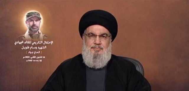 نصرالله يردّ على رسائل التهديد: رفض تسوية هوكشتاين للتهدئة