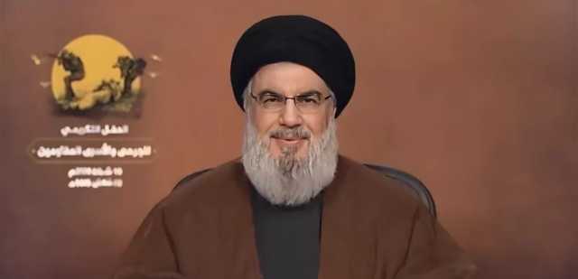 نصرالله: جبهتنا مستمرّة حتى نهاية حرب غزة.. ولوضع شروط إضافية على القرار 1701