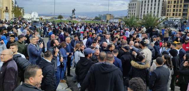 بالفيديو والصور.. حشود شعبية تتوافد إلى وسط بيروت لإحياء ذكرى إستشهاد الحريري