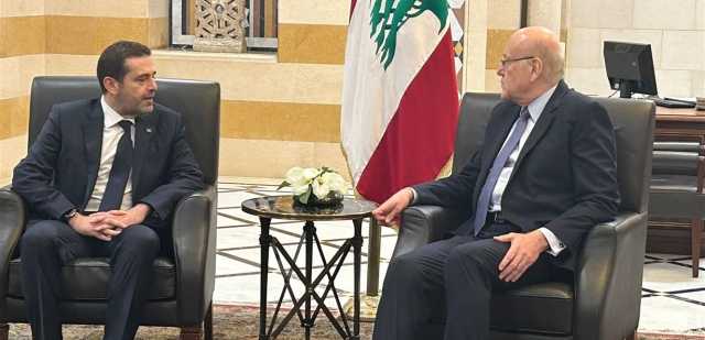 بالصورة.. ميقاتي يلتقي الحريري في السرايا