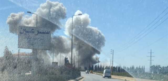 بالصور والفيديو.. الطيران الحربي الإسرائيلي قصف البقاع
